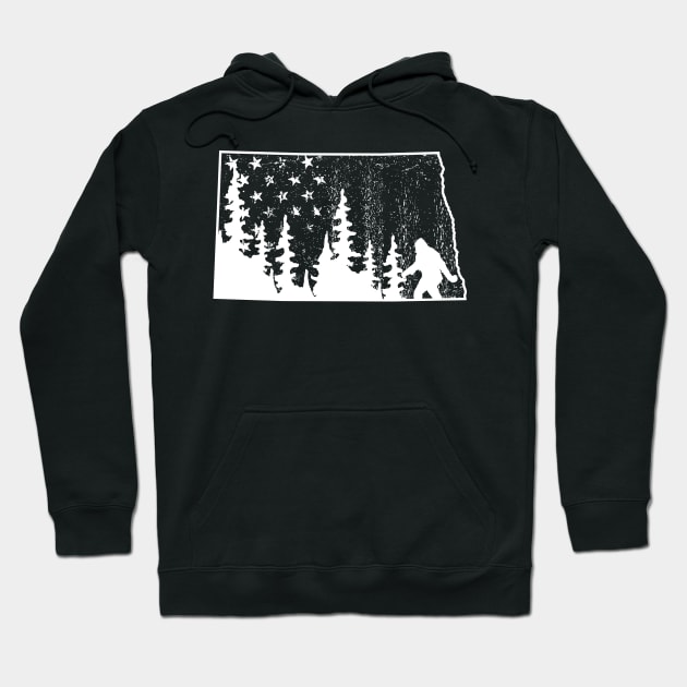 North Dakota Bigfoot Hoodie by Tesszero